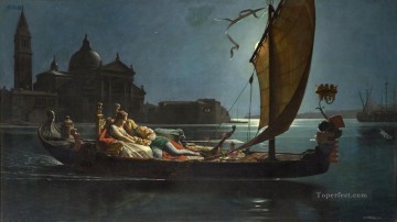 La Lune de Miel a Venise Jean Jules Antoine Lecomte du Nouy Orientalist Realism Oil Paintings